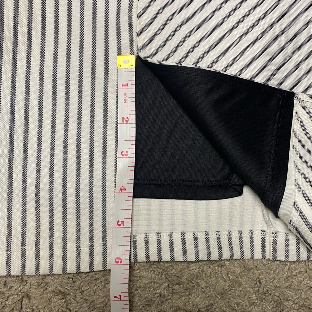 Cato A-Line Sleeveless Striped Dress Women’s Size 2 With Front Slit - Picture 8 of 9
